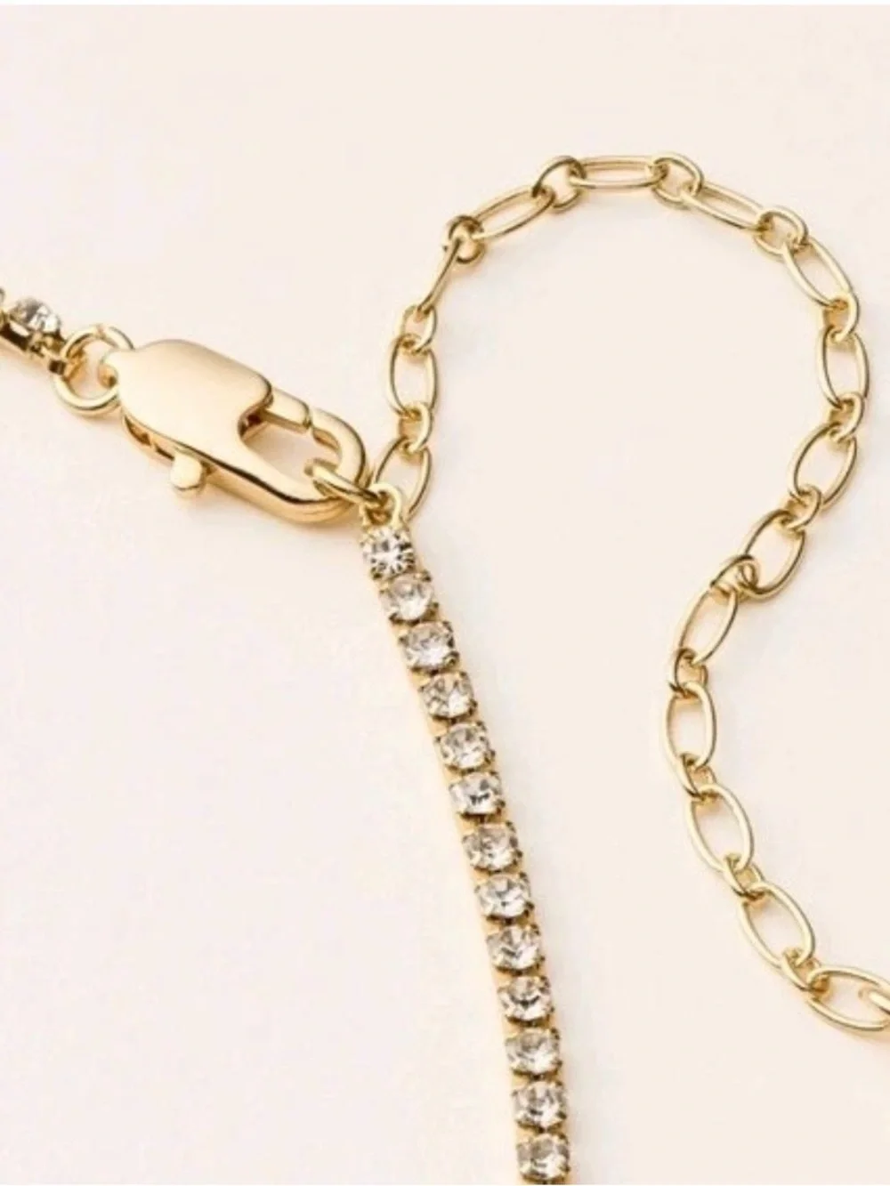 kate spade x Target Women’s French Fry Charm Gold Tennis Necklace